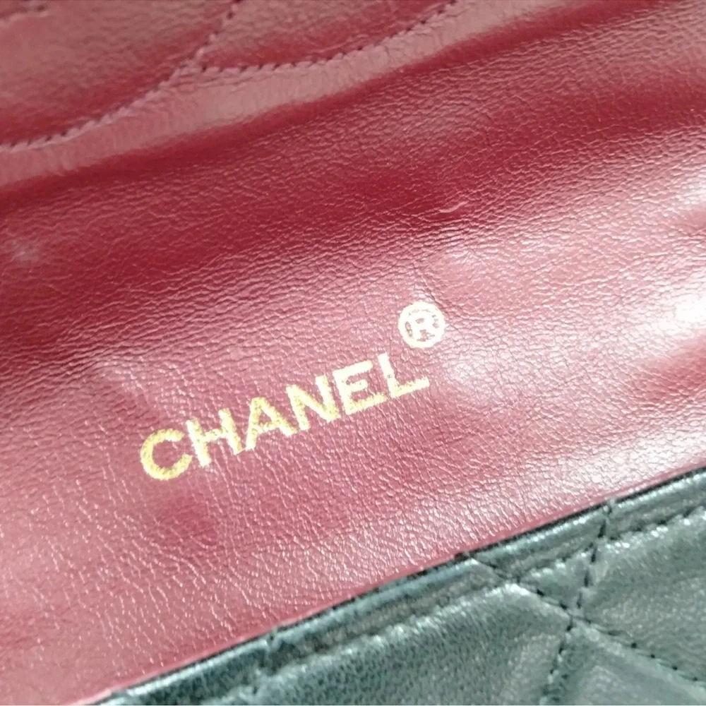 CHANEL CC Single Flap Quilted Lambskin Leather  Bag - Picture 13 of 15